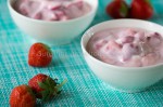 Aardbeien yoghurt